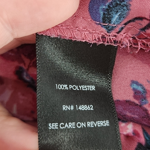 Torrid Georgette Puff Sleeve Peasant Blouse Floral 4X - Picture 9 of 10